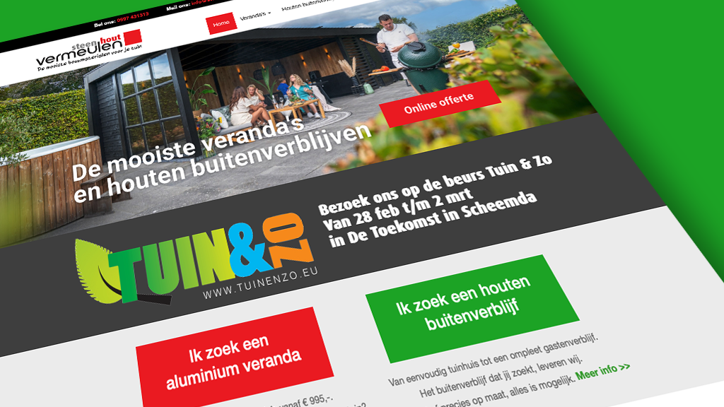 Nieuwe website Vermeulen Steen en Hout